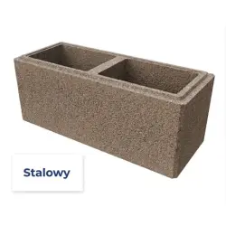Nowoczesny i tani ozdobny pustak Kefal Classic Stalowy