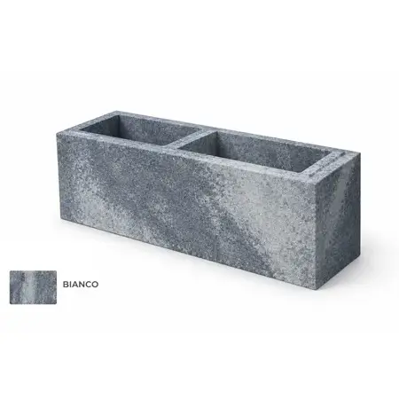 Nowoczesny i tani ozdobny pustak Kefal Classic Bianco
